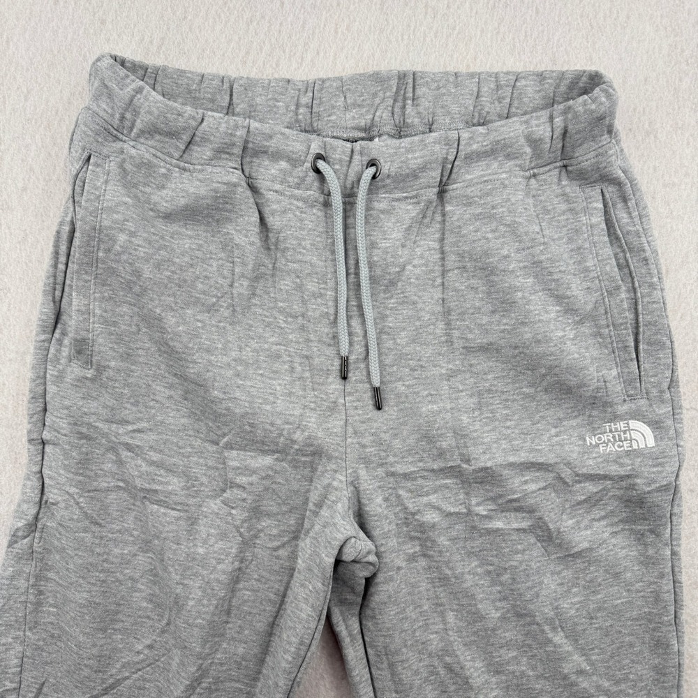 The North Face Women M Circular Design Gray Fleece Jogger Sweatpants Athleisure